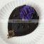 MYLOVE Dark Purple Flower Mini Top Hat Lady Party Hair Accessory
