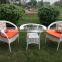Wicker Rattan Coffee Table and Chair/ Patio Tea Set/ Bistro Set