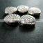 12x14mm vintage antiqued silver sea shell engraved flat alloy beads DIY beading supplies 3993016