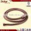 Gold shower hose extension, shower flexible stainless steel hose, 1.5m hot water flexible hose