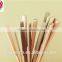 18cm long bamboo fruit fork with paddle shape