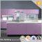 Purple lacquer small kitchen design high quality furniture kitchen