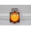 300mm solar powered yellow flashing led traffic warning light