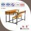 AP Good quality student desk with chair for 2-person student chair with attached desk student bench desk