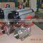 Pn16 pn25 pn63 3pcs pneumatic ball valve