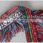 6.3cm ethnic long tassel Jacquard webbing, decorative macrame tassel for dress