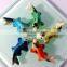 Tiny Japanese Koi Fish Carp Ceramic Painting / Pottery Painting Figurines Dollhouse Miniature Home Decor/ Garden Ornaments / fis