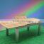 2012 new style teak wood table aluminum furniture