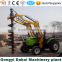 kenya popular with COC certificated, 5-8ton crane,200-1200 diameter auger pole auger drill tractor