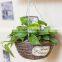 100%Handmade Wicker Wall Hanging Plant Basket Wicker Flower Hanging Basket