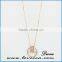 Wholesale 18k gold color meaningful crystal necklace jewellery pendant necklace