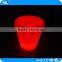 Custom electronic unique plastic LED glowing light round plant pots