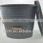 household metal matte black coal buckets