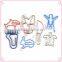 Round Transparent PP Box With Assorted OEM Shapes Metal Paper Clips