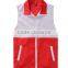 Red Ladies Working Uniform Vest Logo Custom Wholesales