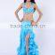High grade belly dance stage performance wear fuchsia color