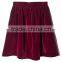 OEM Service High Quality Pleated Red Velvet Skirt