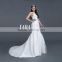 White color sleeveless high quality fashion dress for wedding
