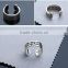 Manufacturer top quality words patterned men's jewelry mystic sterling silver big ring for men