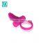 Couple Sex Toys Tongue Shape Vibrating Penis Ring with Clitoral Stimulator