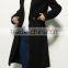Runwaylover EY1018C Lady Trench Coat With Belt Black Long Women Coat