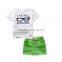 Wholesale cool fashion sports style baby boy clothing sets for summer