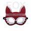 Cute rabbit felt cute rabbit/ fox party mask with elastic cord