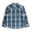 2014 classic long sleeve egyptian 100% cotton children's plaid flannel shirt