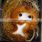 100% Real Genuine Mink Furs Keychain Pendant Bag Car Charm Tag Cute Mini Monkey Toy Doll Real Fur Monster Keychains