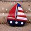 Mediterranean Style Popular Sailboat Cotton And Linen Pillow Home Textile Cushion