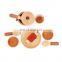 Early Educational Montessori Material Nature Wooden Toys Food And Kitchen Tools Blocks Sets For Kids