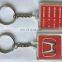 2017-Customized Logo Printed Promotional Plastic Photo Insert Keychain