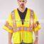 EN471 standard fashion reflective vest high visibility work wear reflective vest