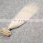 White 7A Double Drawn Premiun White Weft Yak Hair Extension