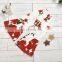 plain red top and rose pattern bell bottom 2pcs beautiful Baby Girl boutique suit