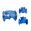 China GGG50 ductile iron rubber flap check valve rubber clack check valve
