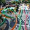 Transparent Fiberglass Slide For Resort  Large Water Tube for Water Park Loop Slide In Water Parks