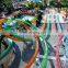Transparent Fiberglass Slide For Resort Large Water Tube for Water Park Loop Slide In Water Parks