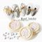 Nail Jewelry Diamonds Nail Decoration 3d Nail Art Shaped Pearl Plating AB Starfish Charms Semi-circular Flat