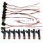 Free Shipping!8 X FUEL INJECTORS &9 X Wires For Dodge Jeep 4.7L V8 New 53032145AA