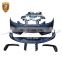 Car Parts CF+FRP GT-4 Style Front Bumper Chin Rear Diffuser With Exhaust Tip Full Body kit For Boxster 718