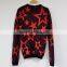 Women Clothing Colourful Mottled Pullover Blended Women Knitted Sweater