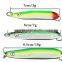 OEM customization 3g  7g 10g Luminous Fishing Jigging Metal Spoon Fish Lure  for Russia