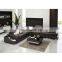 Modern Living Room Sectional 6 Set Furniture Red Leather Adjustable Sofas