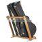 Custom folding hardwood guitar case rack musical instrument store guitar storage holder
