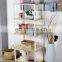 Metal book shelf Northern Europe Style simple design DIY Multifunction  storage Shelves  OEM Size
