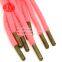 custom 10mm round cotton drawstring with metal aglet tips electroplating lace cord ends