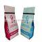 Reusable Heat Sealable Zipper Plastic Bags Stand Up  Coffee Beans Storage Pouch with tin tie