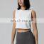 Spring And Summer New Nude Yoga Tanks Comfortable Loose Fitness Gym Tops Women's Sports Vest.
