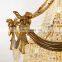French Luxury Style Dining Room Home Decor Antique Gold Brass Led Crystal Chandelier Pendant